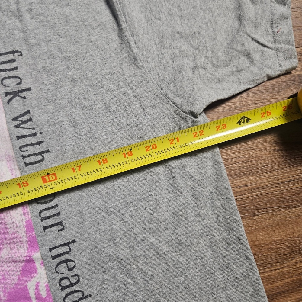 Supreme F*ck With Your Head Tee Heather Grey Pink Graphic T-Shirt L Streetwear - Picture 6 of 6